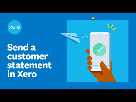 Send a customer statement in Xero