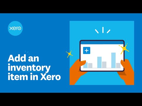 Xero add inventory item